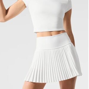 NWOT - ALO - Grand Slam Tennis Skirt - White - XS